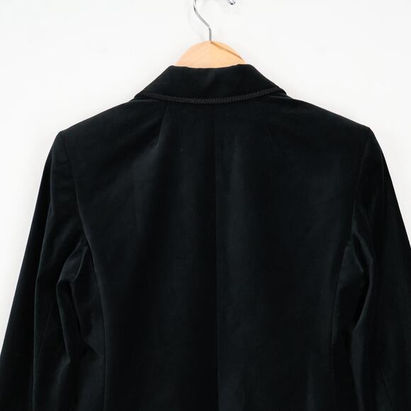 J.Crew Single Breasted Alexandra Sleek Velvet Black Blazer Size 0 NWT - Picture 8 of 11